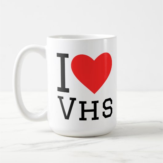 VHSが好き コーヒーマグカップ (左)