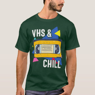 VHSとChillレトロおもしろいVHSテープギフト Tシャツ