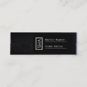 VHSのフェイクな一見のおもしろいなスタイル スキニー名刺 (正面)