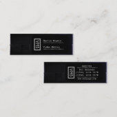 VHSのフェイクな一見のおもしろいなスタイル スキニー名刺 (正面/裏面)