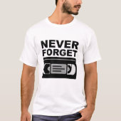 VHSの思い出Tシャツ ジョークTシャツ Tシャツ (正面)