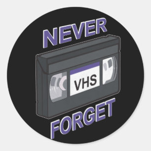VHSは、決して忘れません ラウンドシール