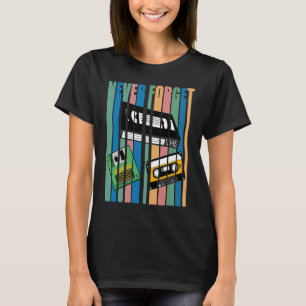 VHSカセクールッ忘れトディスケットのビデオを使用しない Tシャツ