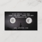 VHSカセットレトロのスタイルのフェイクな一見 名刺 (裏面)