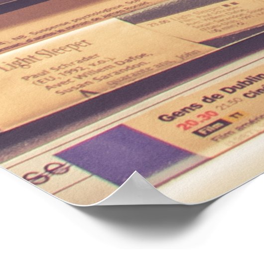 VHSテープロット ポスター (角)