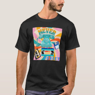 VHSテー忘れプまたは古い電話のカセットなし Tシャツ
