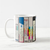 VHSハロウィーンホラーパロディ編集可能ムービーのタイトル コーヒーマグカップ (左)