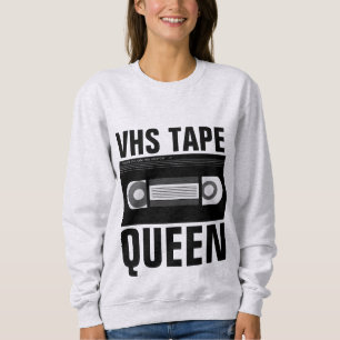 VHSビデオテープクイーンTシャツ スウェットシャツ