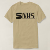 VHSメディすごいアフォーマットのロゴ Tシャツ (デザイン正面)