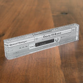 Vhs DVDプレイヤーフェースプレート デスクネームプレート (側面)