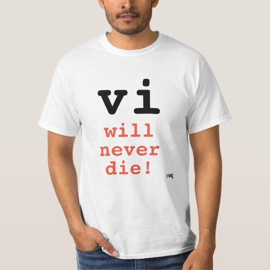 viは決して死なない! tシャツ (正面)