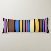 VI色おもしろいストライプの付いたVI +背景色 ボディピロー (正面)
