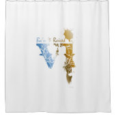 VI Ba'nと上げシャワーカーテン シャワーカーテン (正面)