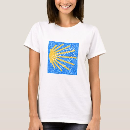 Via de la Plata Scallop shell T-Shirt Tシャツ (正面)