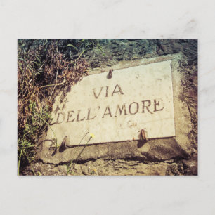 Via Dell' Amore (Love通り)はがきイタリアン ポストカード
