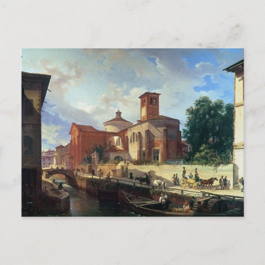 Via Fatabene Fratelli,ミラノ, 1830 ポストカード (正面)