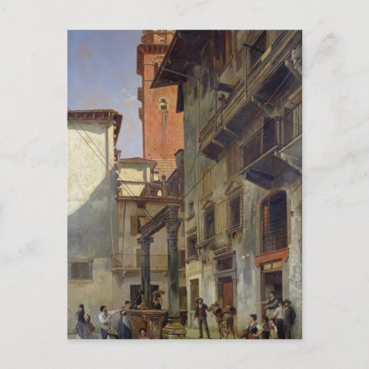 Via Mazzanti, Verona, 1880 ポストカード (正面)
