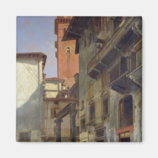 Via Mazzanti, Verona, 1880 マグネット (正面)