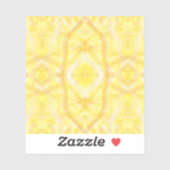 Viaduct Abstract Yellow White Watercolor Art シール (シート)