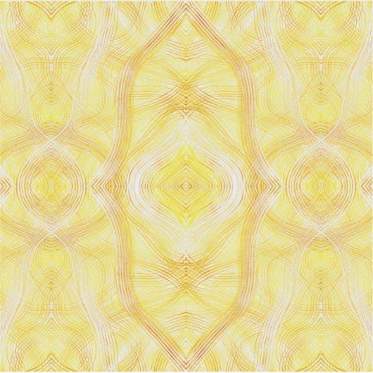 Viaduct Abstract Yellow White Watercolor Art シール (正面)