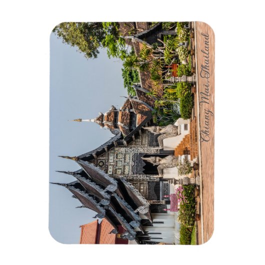 Viaern in Wat Chedi Luang, Chiang Mai，タイ マグネット (縦)