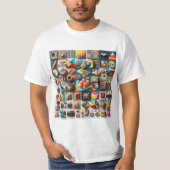Viaje Retro: Imágenes 3D  Tシャツ (正面)