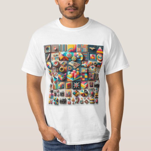 Viaje Retro: Imágenes 3D Tシャツ (正面)