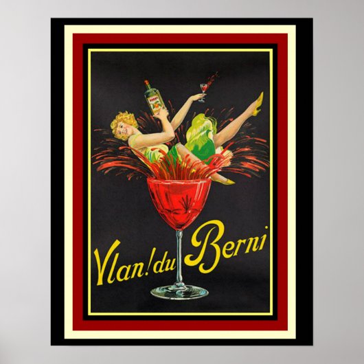 Vian! du Berni - Cappiello Ad Poster 16 x 20 ポスター (正面)