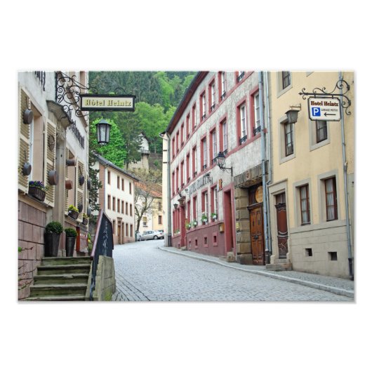 Vianden，ルクセンブルク通りシーン フォトプリント (正面)