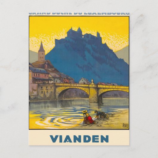 Vianden，ルクセンブルク ポストカード (正面)