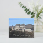 Vianden Castle Winter View，ルクセンブルク ポストカード (スタンド正面)