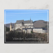 Vianden Castle Winter View，ルクセンブルク ポストカード (正面)