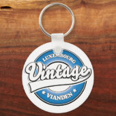Vianden luxembourgレトロロゴ キーホルダー (正面)