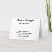 Viareggioのビーチ カード (裏面)