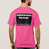 "Vibeと崩壊の間" ステッカー Tシャツ (裏面)