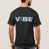 VIBEの(黒い)ティー-前部+背部 Tシャツ (裏面)
