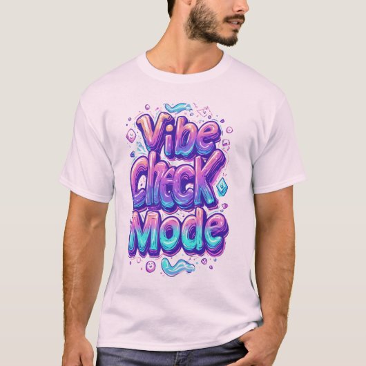 Vibeチェックモード Tシャツ (正面)