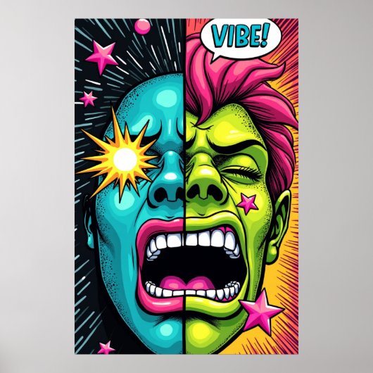 VIBE! ポップアートの叫び ポスター (正面)