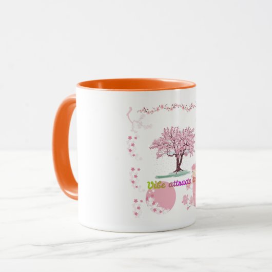 Vibe Attracts Tribe マグカップ (正面左)