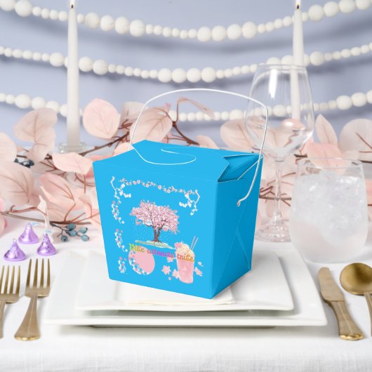 Vibe Attracts Tribe Azure フェイバーボックス (ウェディング)