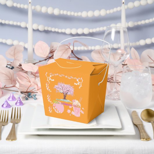 Vibe Attracts Tribe orange フェイバーボックス (ウェディング)