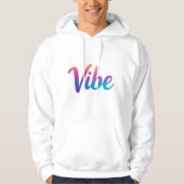 Vibe Bold Rainbow Gradient Script T-Shirt – トレンディ パーカ (正面)