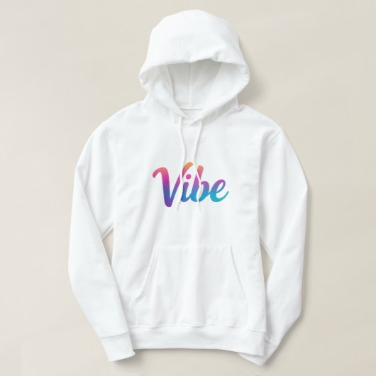 Vibe Bold Rainbow Gradient Script T-Shirt – トレンディ パーカ (デザイン正面)