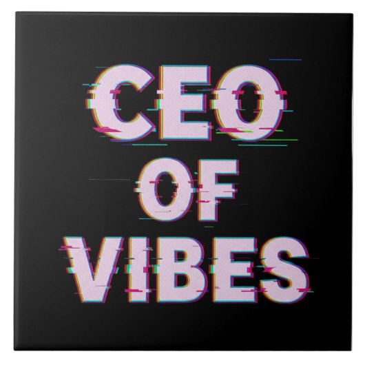 VIBE CEO PROTOCOL - Reality Glitch (Instant Aura U タイル (正面)