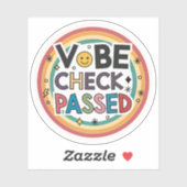 Vibe Check Passed Rainbow Sticker | Positive Energ シール (シート)