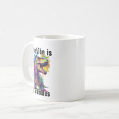 Vibe Is In Shambles Dino Mug - Funny Dinosaur Cup コーヒーマグカップ (正面左)