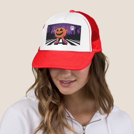 Vibe me Jack-o-Lantern Trucker Hat キャップ (インサイチュ)