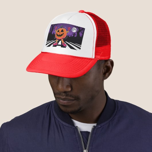 Vibe me Jack-o-Lantern Trucker Hat キャップ (インサイチュ)