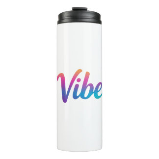 Vibe Rainbow Gradient Script Thermal Tumbler  タンブラー