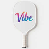 Vibe Rainbow Script Pickleball Paddle – ピックルボールラケット (裏面)
